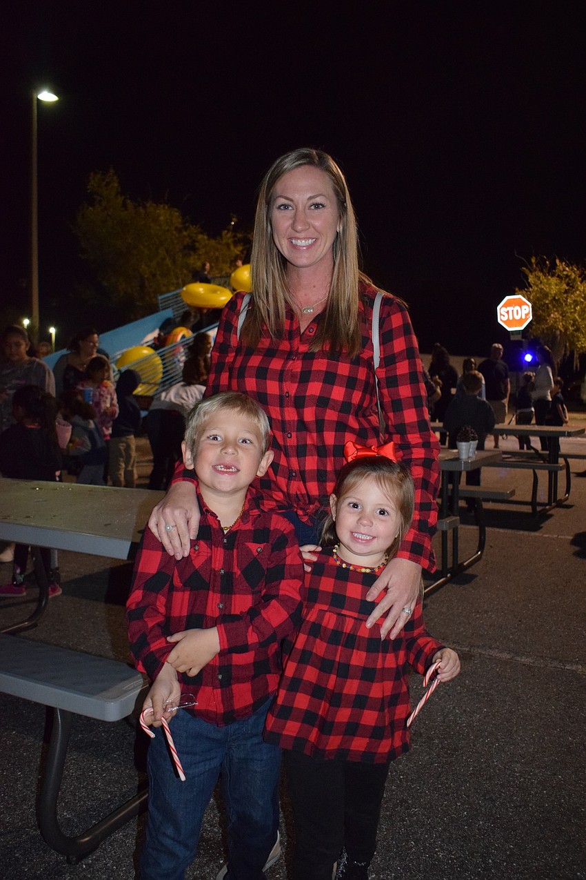 Parrish resident Ashley Treadway attends the event with her kids Liam, 5, and Norah, 3. They love to wear matching clothes at events.
