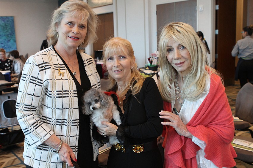 President Tricia Robles, Constanza Bryant and chairpoodle Fifi O'Neill
