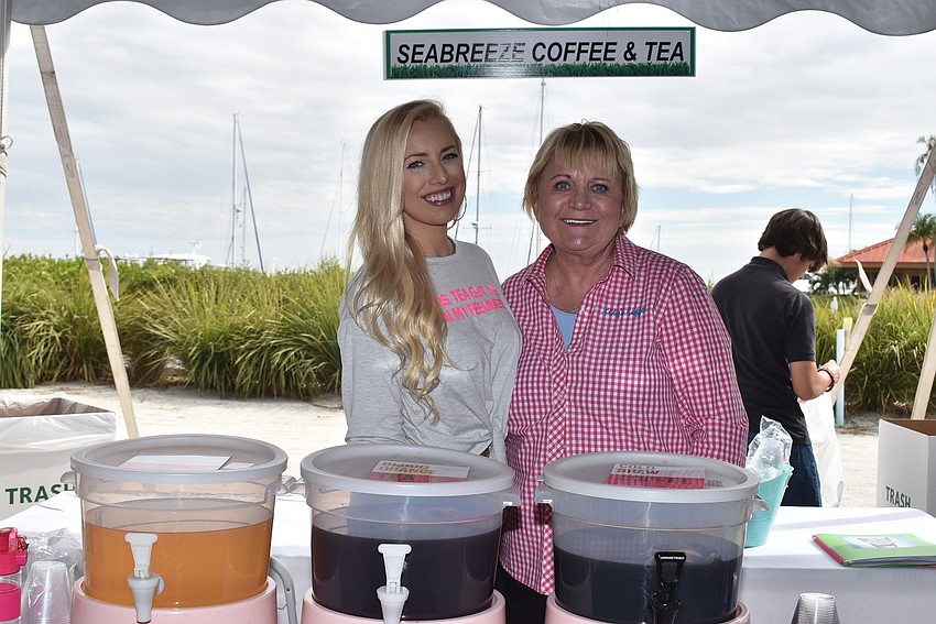 Katy and Susan Kopstad at Sea Breeze Coffee and Tea