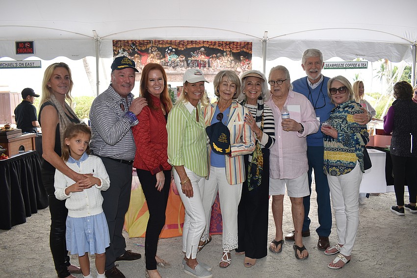 The Klauber family and friends. Carling Bassett Seguso, Theadora Seguso, Michael Klauber, Terri Klauber, Sue Klauber, Katie Moulton, Gail and Jack Daniels, Graci and Dennis McGillycuddy