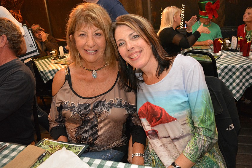 Bradenton's Lisa Crabtree had fun riding a boat with her mom, Palm Aire's Kathleen Allen.