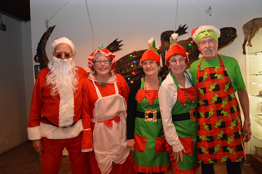 East County residents Richard Desrosiers, Debbe Wildt, Donna Hiltpold, Jean Desrosiers and Dave Hiltpold have traveled the world together. On Dec. 7, they enjoyed a holiday boat ride along the Braden River.
