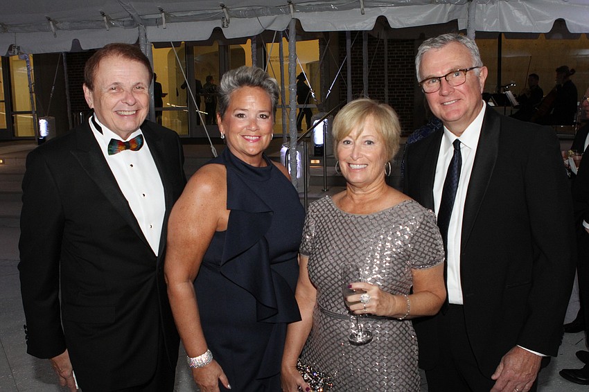 Ringling College of Art and Design president Larry Thompson and Lora Wey with Donna and John Krenicki