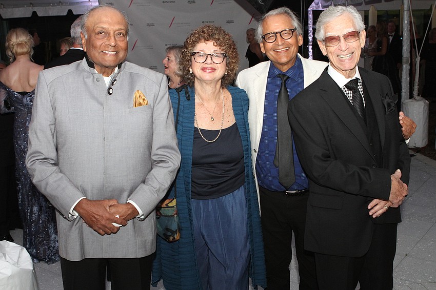 Ravi Akhoury, Estelle Mathur and Dilip Mathur and Jerry Soble