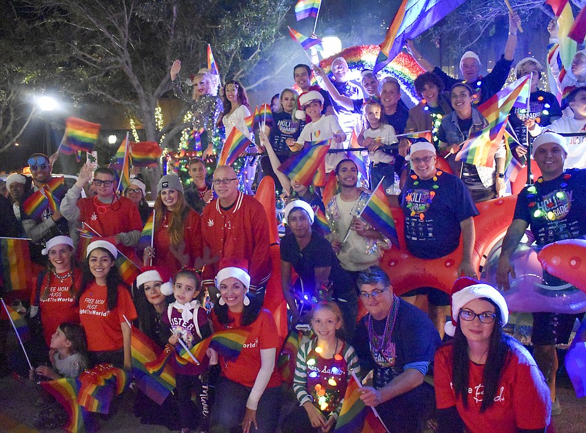ALSO Youth poses before the walk in the parade.