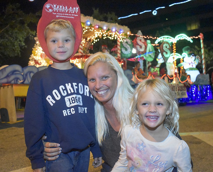Janie Linscott with her children Jacob, 6, and Ember, 4.