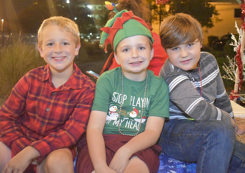 Corben Segward, 8, Jackson Watson, 8, and Ashton Stiegler, 8