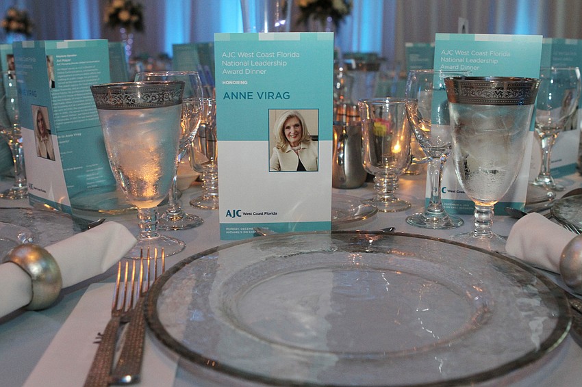 Anne Virag was honored at the event.