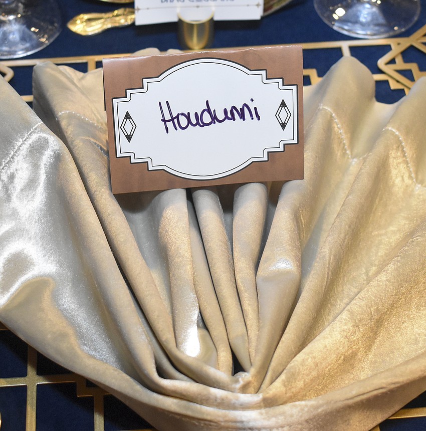 Each guest was assigned a character to play.