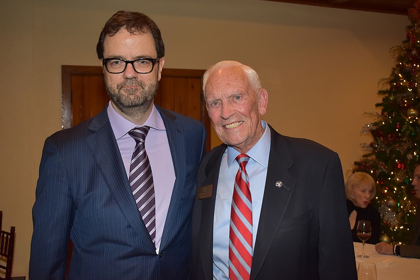 Harold Bott and chairman emeritus Frederick Derr.