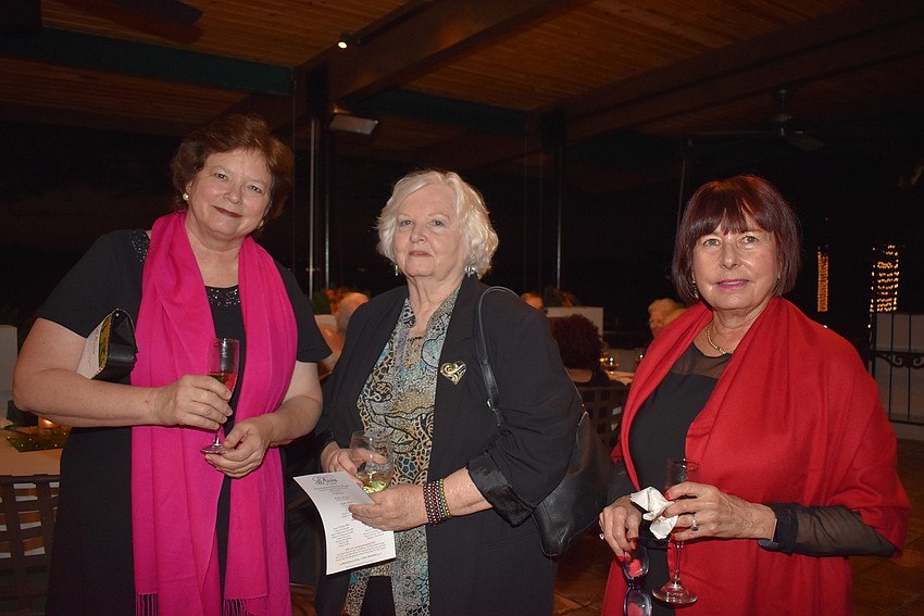 Board member Amanda Stiff, Harriette Angsten and board member Nancy Gold.
