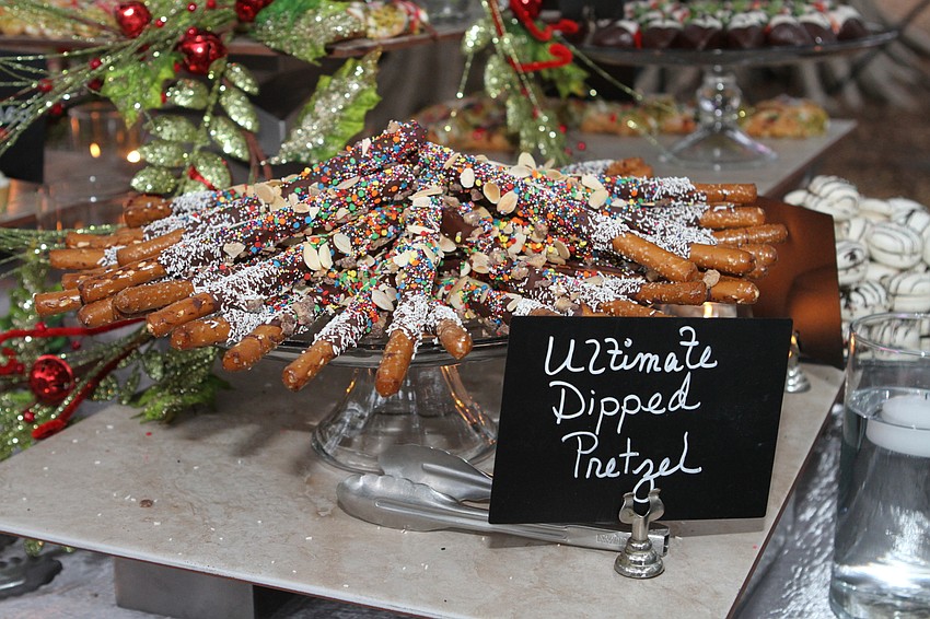 Guests snacked on some carefully prepared meals as the sun went down.