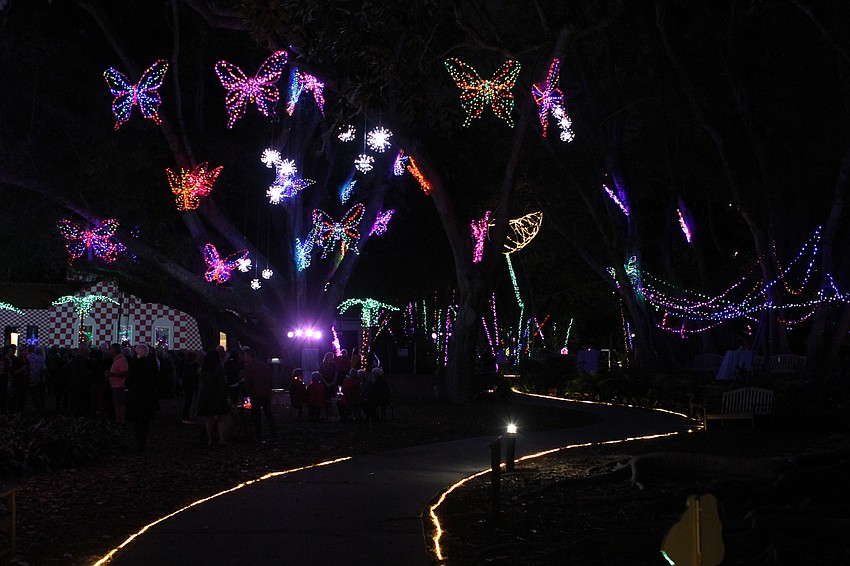 Guests enjoyed the many light installations overhead