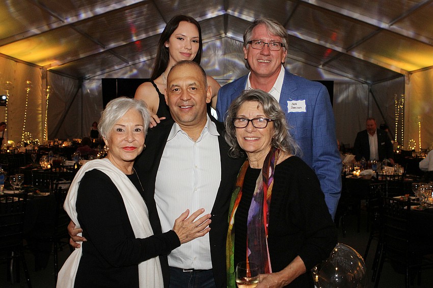 B.J. Creighton, Sascha Scheider, Alex Guerra, Jeff Jamison and  Museum of Consciousness founder Carol Vengroff