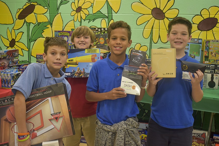 Jesse Hill, 10, Jaden Islam, 10, Geraid Perkins, 11, and Jose Velez, 10.