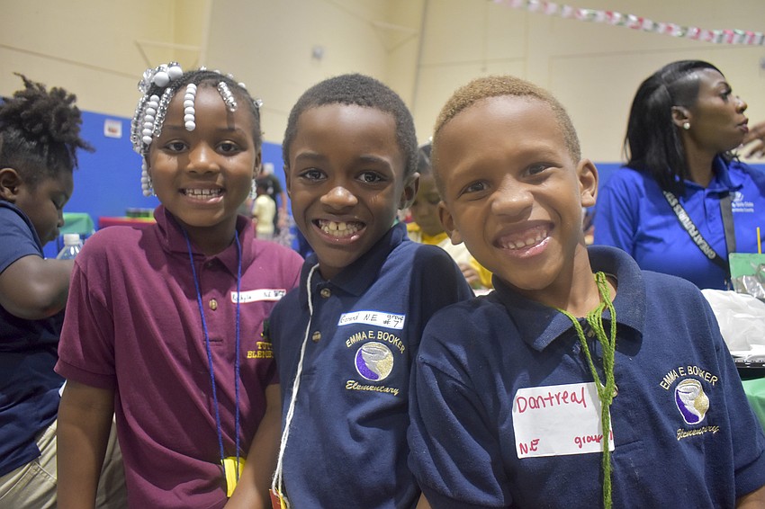 Roshyla Williams, 6, Gerard Ash, 8, and Dantreal Waiters, 6.