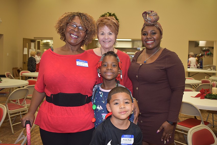 Clockwise from left: Karen Watson, Bonnie Wright, Kentisha Maddox, Kaiden Purvis and Ken'miyah Turner.