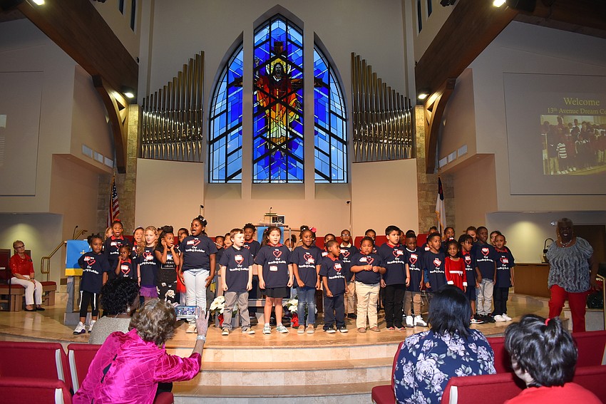 Children from the 13th Ave. Dream Center perform in Christ Church.