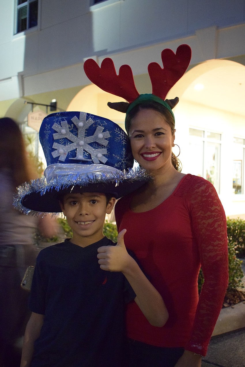North Port's Lorenzo, 9, and Johandry DiPietro enjoy Holidays Around the Ranch.