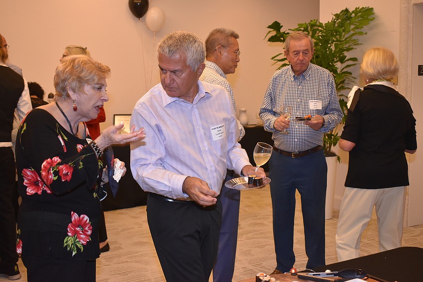 Residents grouped up to chat amongst themselves.