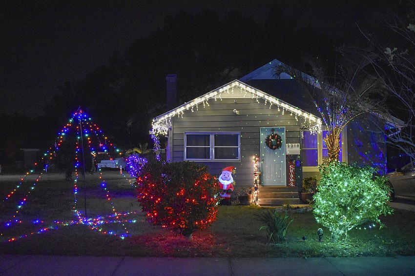 The owner of 2219 Hillview St. said he decorates his house to fill his kids with joy.