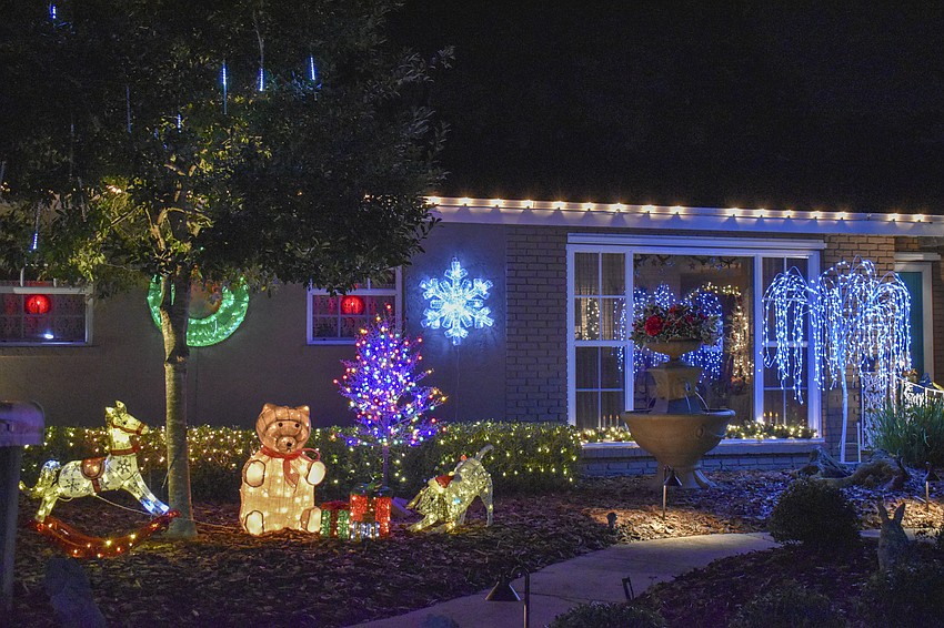 The lights on 2556 Ringling St. are a mix of kitsch and class.