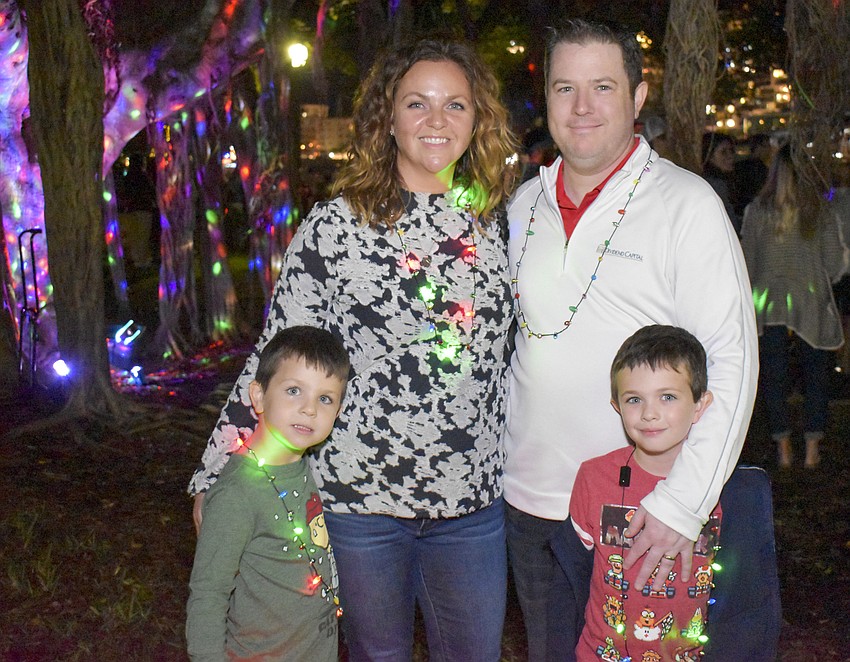 Charlie, 5, Meredith, Michael and Andrew Ansenberger, 7