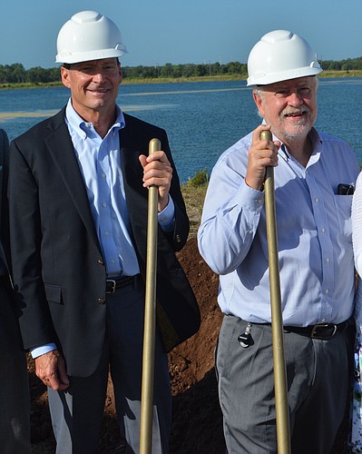 Kirk Boylstond, president of Lakewood Ranch Commercial, and Rex Jensen, president and CEO of SMR, are running out of dirt to develop.