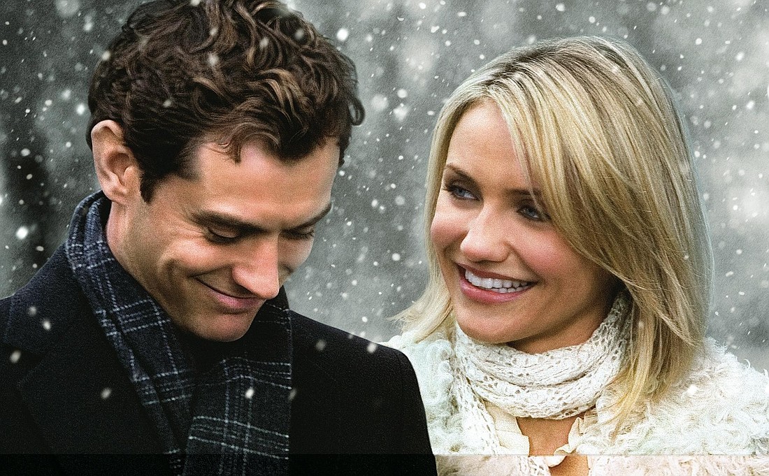 Jude Law and Cameron Diaz in "The Holiday." Photo source: Freeform.