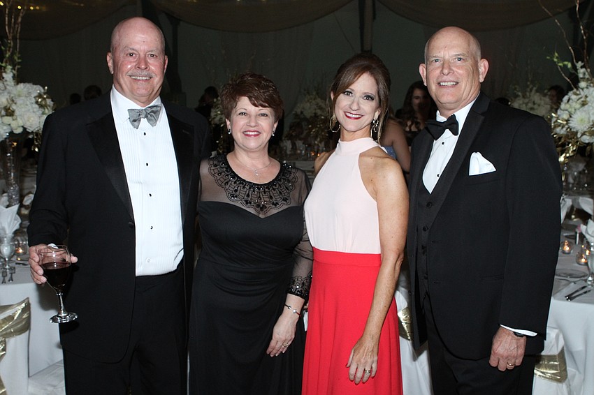Tom and Marie Dowdy with Laura Kunberger and David Millie