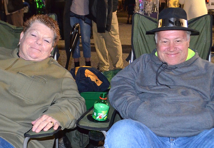 Ruth and Taylor Miller unfolded their chairs on Main Street and listened to live music.