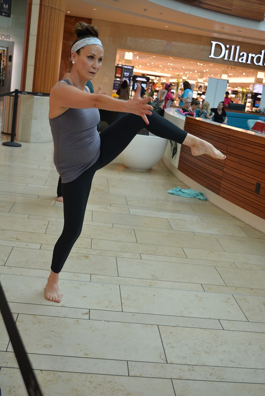Lakewood Ranch's Alana Turner  likes trying new classes and benefited from a Barre 3 class at the mall.