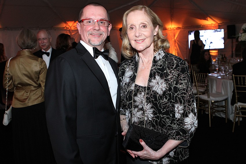 Director Iain Webb and Honoree Margaret Barbieri