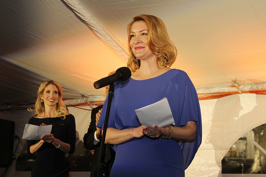 Emily Walsh and her co-chairwomen Kate Honea and Audrey Robbins thanked the audience for their continued support of the Sarasota Ballet.
