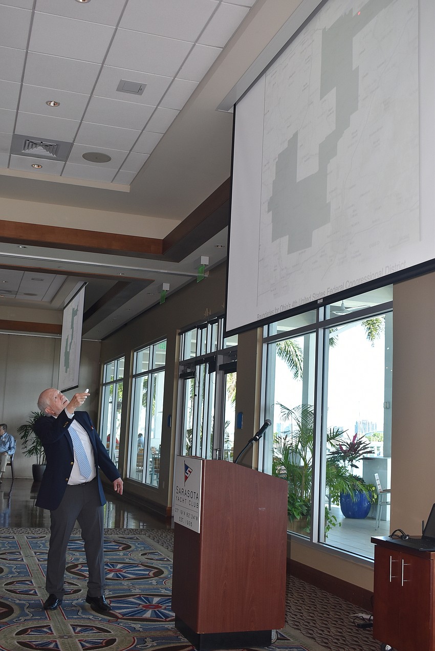 Bob Gary introduces the topic of gerrymandering.