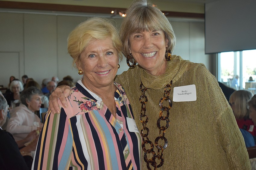 Board members Terry Guzman and Becky Van der Bogert.