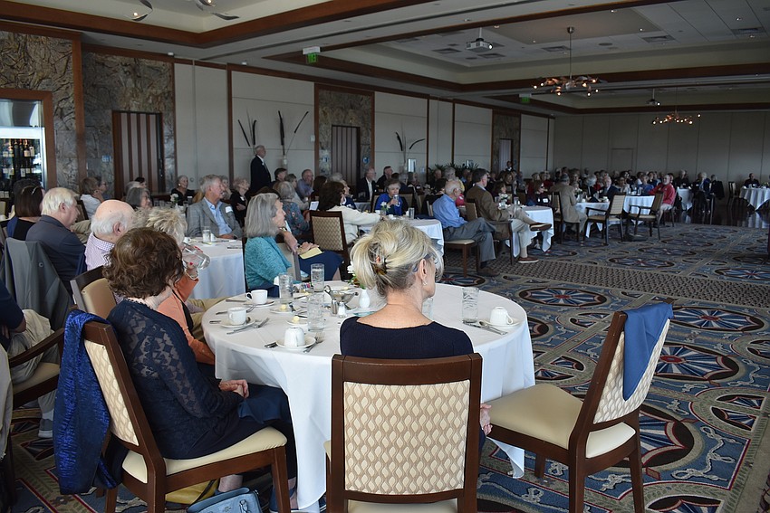 Over 130 people showed up for the luncheon.