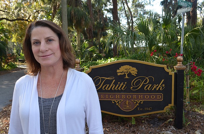 Melinda Delpech, president of the Tahiti Park Neighborhood Association, thinks the city should buy property near the neighborhood because of communication issues regarding a 2008 land use change.