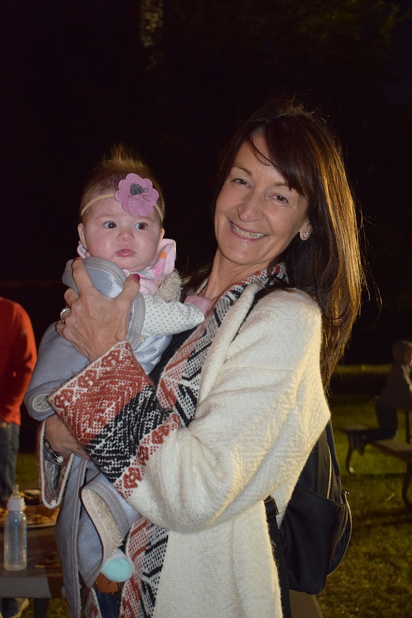 Lakewood Ranch's Dee Rager spends time with her granddaughter Lola Rossi at Ranch Nite Wednesday.