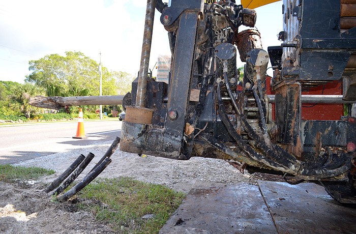 Work on the underground utilities project has largely focused on the Gulf of Mexico Drive corridor since it launched last summer.