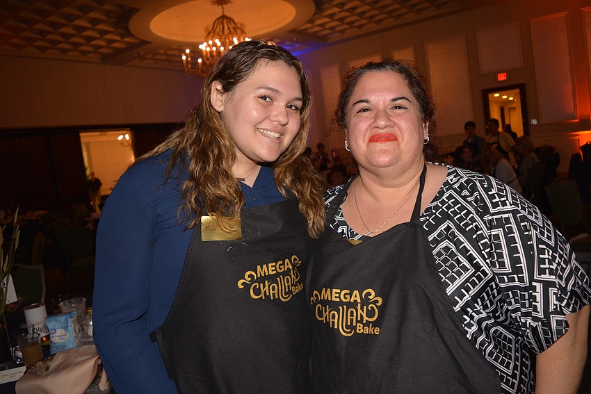 Lakewood Ranch's Katana Carotti, 16, attended with her mother, Bree Goldberg. Neither had made challah dough before.