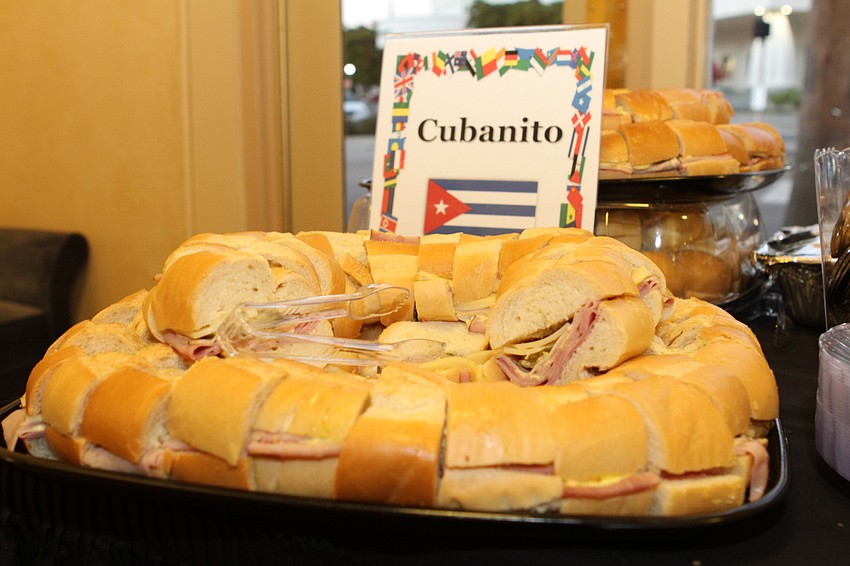 Guests sampled a number of international bites.