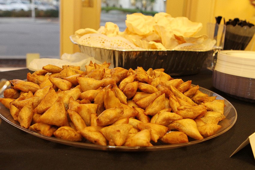 Guests sampled a number of international bites.