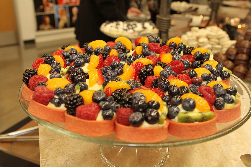 The night had a dessert bar that stayed busy.