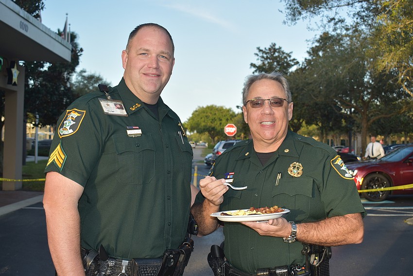 Maj. Paul Richard and Sgt. Sam Lutz.