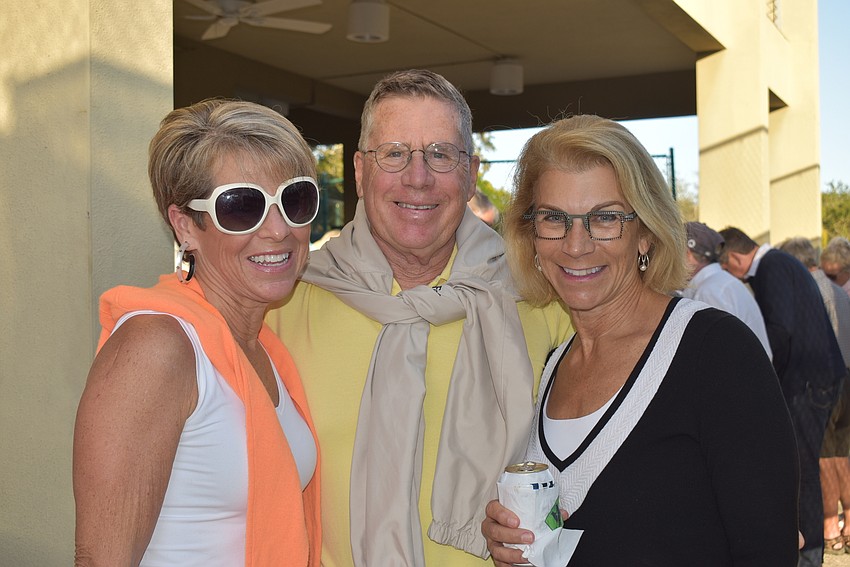Beth and Bob Scheible and Lucy Harris.