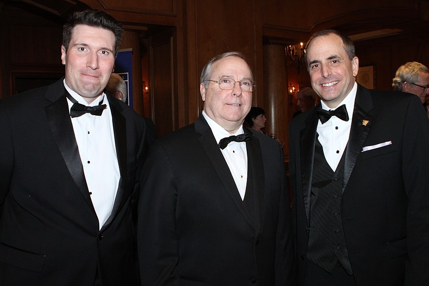 Patrick McQuillan, Craig Moran and SMHF President Mason Ayres