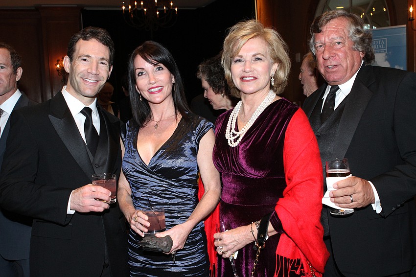 Dr. David Samuels and Jean Lucas with Pam and Paul Beitlich