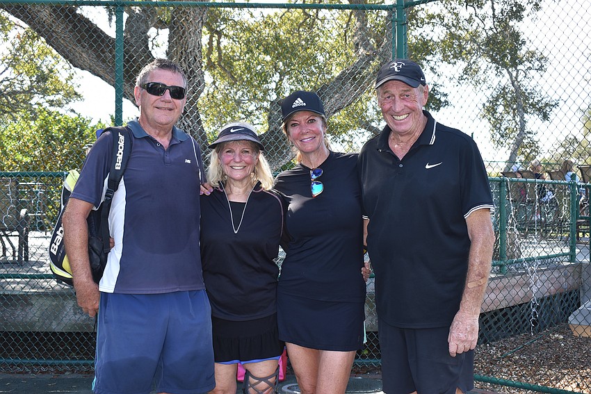 Div. 3 runners up Ray and Jacqui Ellis, Suzy White and Trevor Gillott.