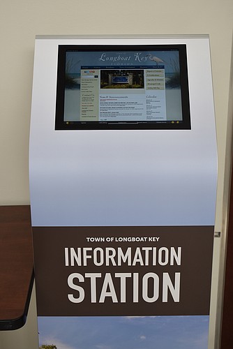 Town kiosk Information Station.